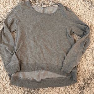 Anthropologie Gray Crew Neck Sweater